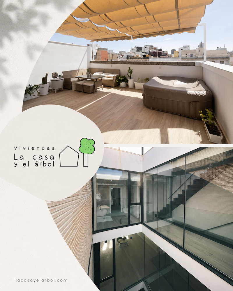 Áticos dúplex con terraza en el centro de Badajoz, en la promoción de la calle Meléndez Valdés.